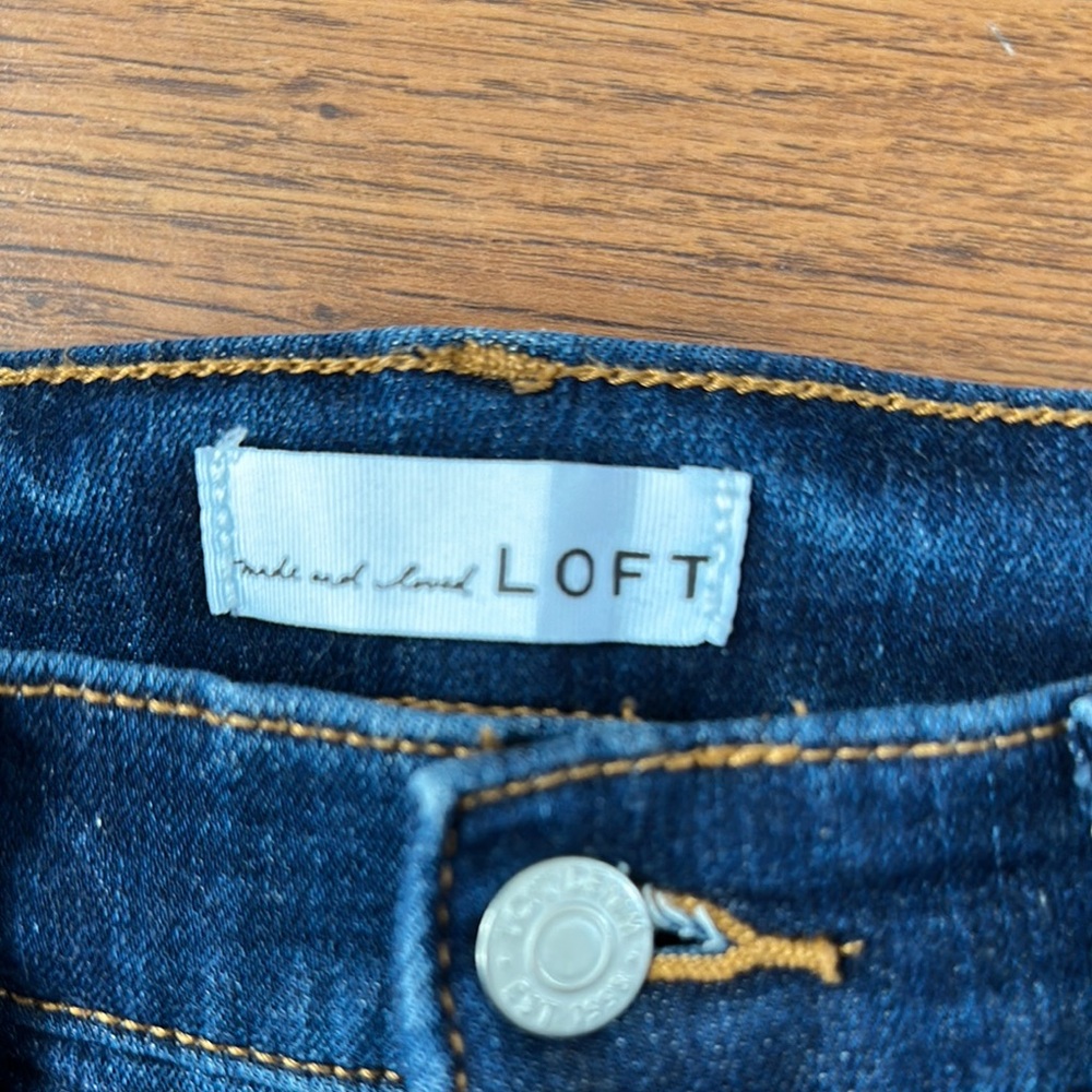 LOFT Blue Skinny Jeans Sleek Fit - Picture 2 of 4